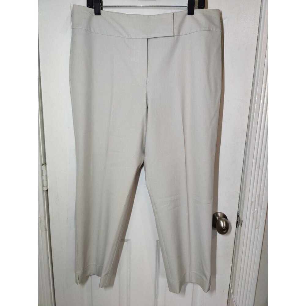 Talbots Heritage Beige High Rise Cropped Dress‎ Pants 14 (36x26)